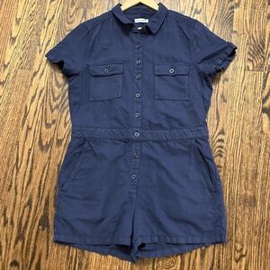 OuterKnown S.E.A. Suit Shortall Navy Blue Romper size Medium